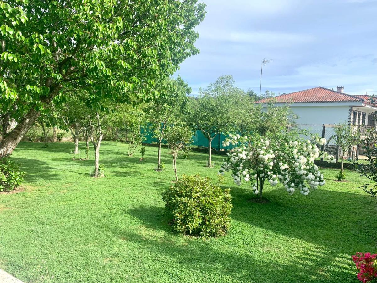 OrtonoA Casa Vermella Con Jardin A 10 Minutos De Santiago De Compostela公寓 外观 照片